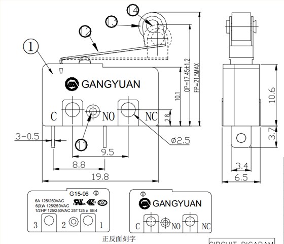 微動(dòng)開(kāi)關(guān)G15-06SN05-50-1118
